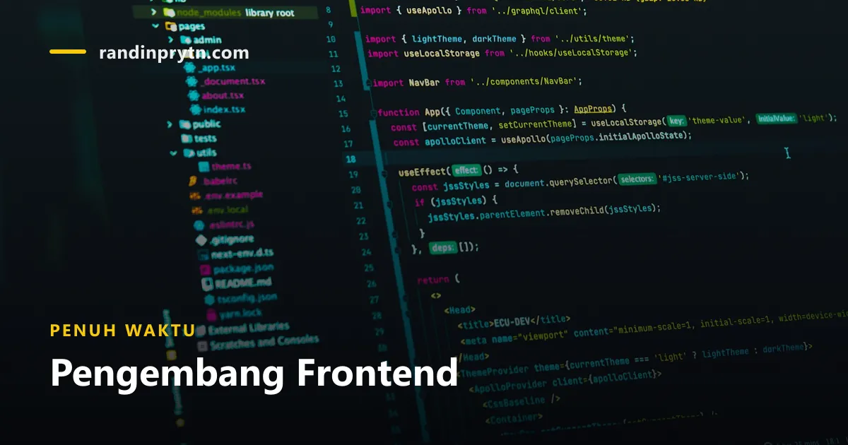 Pengembang Frontend — PT. Trawlbens Teknologi Anak Indonesia