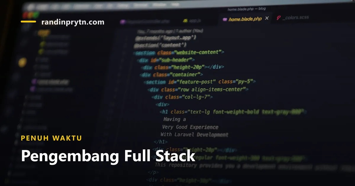Pengembang Full Stack — PT. Trawlbens Teknologi Anak Indonesia